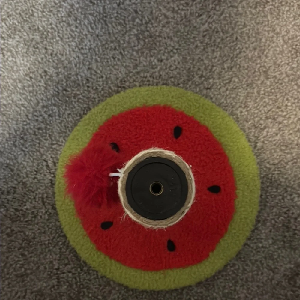 Watermelon Cat Scratching Post with Pom Pom